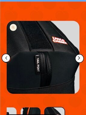 Little Creations Black Dog Backpack with Tail Port